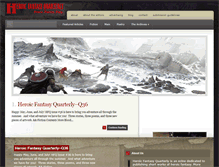 Tablet Screenshot of heroicfantasyquarterly.com